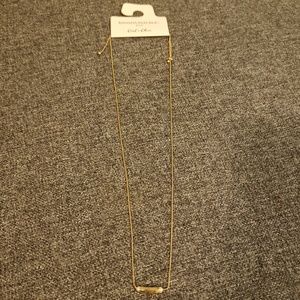 Banana Republic adjustable pearl bar necklace